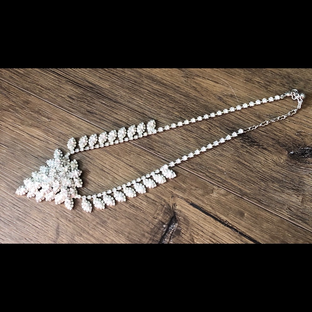 Stunning Vintage Multilayered Rhinestone Necklace
